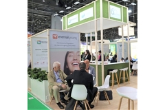 Image Monteloeder stand at Vitafoods exhibition in Geneva